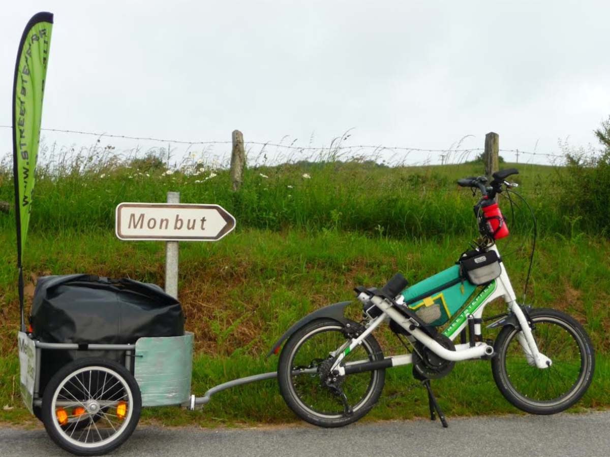 Arrivée à Monbut périple en streetstepper