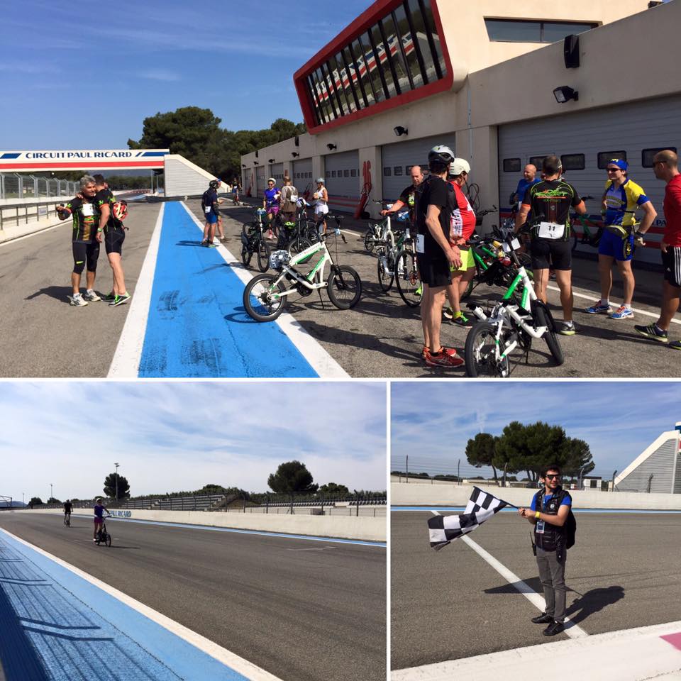 arrivée course streetstepper circuit paul ricard evement velo