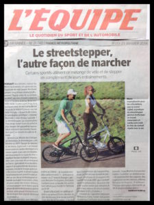 Article Streetstepper journal ‘L’EQUIPE » jeudi 23 janvier 2014