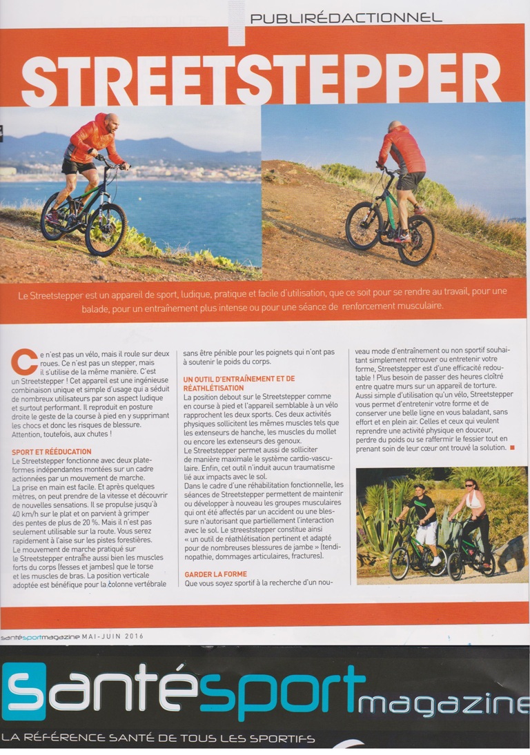 santesport magasine reportage streetstepper